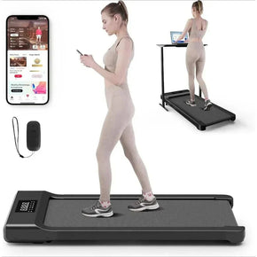 Smart Walking Pad, 2-in-1 Under Desk Treadmill with App & Remote Control, ideal for home office use.